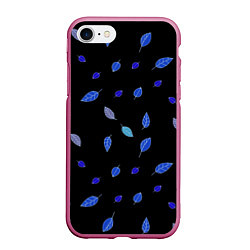 Чехол iPhone 7/8 матовый Листопад, цвет: 3D-малиновый