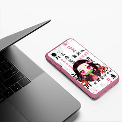 Чехол iPhone 7/8 матовый НЕЗУКО, цвет: 3D-малиновый — фото 2