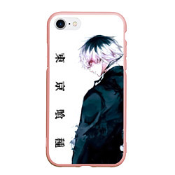 Чехол iPhone 7/8 матовый Токийский гуль Tokyo Ghoul, цвет: 3D-светло-розовый