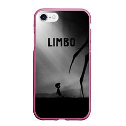 Чехол iPhone 7/8 матовый Limbo, цвет: 3D-малиновый