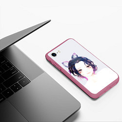Чехол iPhone 7/8 матовый ШИНОБУ КОЧО, цвет: 3D-малиновый — фото 2