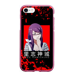 Чехол iPhone 7/8 матовый RIZE KAMISHIRO Tokyo Ghoul, цвет: 3D-малиновый