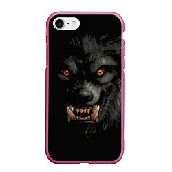 Чехол iPhone 7/8 матовый Оборотень Werewolf, цвет: 3D-малиновый