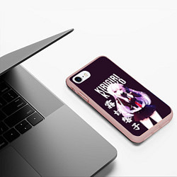 Чехол iPhone 7/8 матовый Kyoko Kirigiri Кёко Киригири, цвет: 3D-светло-розовый — фото 2
