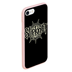 Чехол iPhone 7/8 матовый Slipknot 1995, цвет: 3D-светло-розовый — фото 2