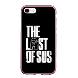 Чехол iPhone 7/8 матовый Among Us The Last Of Us, цвет: 3D-малиновый