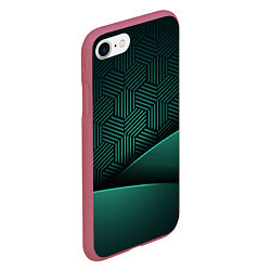 Чехол iPhone 7/8 матовый Luxury Green, цвет: 3D-малиновый — фото 2