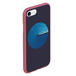 Чехол iPhone 7/8 матовый Ocean Mosaik, цвет: 3D-малиновый — фото 2
