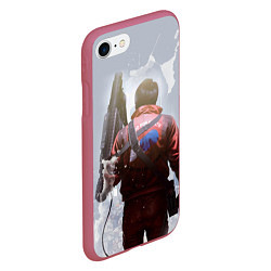 Чехол iPhone 7/8 матовый Akira, цвет: 3D-малиновый — фото 2