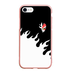 Чехол iPhone 7/8 матовый BLEACH FIRE БЛИЧ ОГОНЬ, цвет: 3D-светло-розовый