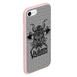 Чехол iPhone 7/8 матовый Valheim Viking dark, цвет: 3D-светло-розовый — фото 2