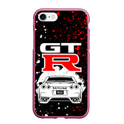 Чехол iPhone 7/8 матовый NISSAN GT-R НИССАН GTR