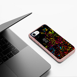 Чехол iPhone 7/8 матовый Душевное спокойствие, цвет: 3D-светло-розовый — фото 2