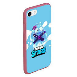 Чехол iPhone 7/8 матовый Сквик Squeak Brawl Stars, цвет: 3D-малиновый — фото 2