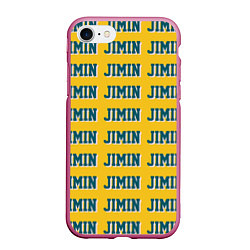 Чехол iPhone 7/8 матовый BTS Jimin, цвет: 3D-малиновый