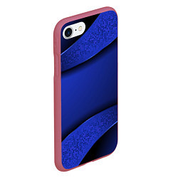 Чехол iPhone 7/8 матовый 3D BLUE Вечерний синий цвет, цвет: 3D-малиновый — фото 2