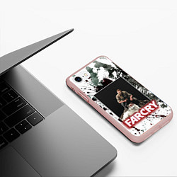 Чехол iPhone 7/8 матовый FARCRY WOLF, цвет: 3D-светло-розовый — фото 2
