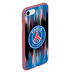 Чехол iPhone 7/8 матовый PSG, цвет: 3D-малиновый — фото 2