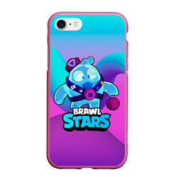 Чехол iPhone 7/8 матовый Сквик Squeak Brawl Stars, цвет: 3D-малиновый