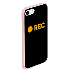 Чехол iPhone 7/8 матовый REC, цвет: 3D-светло-розовый — фото 2