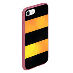 Чехол iPhone 7/8 матовый Георгиевская лента, цвет: 3D-малиновый — фото 2