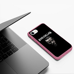Чехол iPhone 7/8 матовый Конунг Рагнар, цвет: 3D-малиновый — фото 2