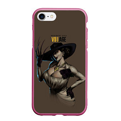 Чехол iPhone 7/8 матовый Resident Evil Lady Dumitrescu, цвет: 3D-малиновый