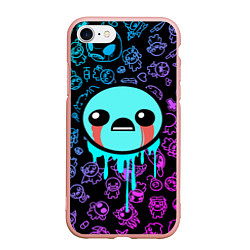 Чехол iPhone 7/8 матовый Blue Isaac, цвет: 3D-светло-розовый