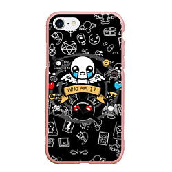 Чехол iPhone 7/8 матовый THE BINDING OF ISAAC ЖЕРТВА, цвет: 3D-светло-розовый