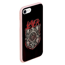 Чехол iPhone 7/8 матовый Slayer, цвет: 3D-светло-розовый — фото 2