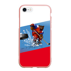 Чехол iPhone 7/8 матовый Русский хоккей