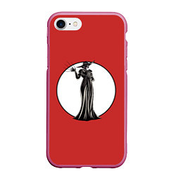 Чехол iPhone 7/8 матовый Альсина Димитреску, цвет: 3D-малиновый