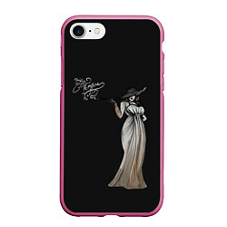 Чехол iPhone 7/8 матовый Big Vampire Lady, цвет: 3D-малиновый
