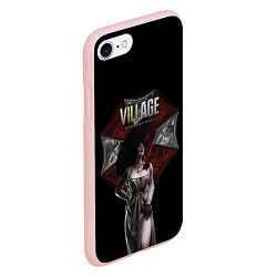 Чехол iPhone 7/8 матовый Resident Evil Lady Dimitrescu, цвет: 3D-светло-розовый — фото 2