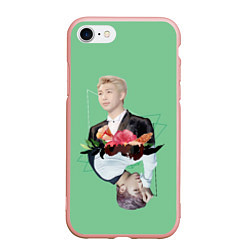 Чехол iPhone 7/8 матовый RM x J-Hope, цвет: 3D-светло-розовый