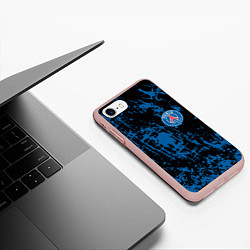 Чехол iPhone 7/8 матовый Пари Сен-Жермен Paris Saint-German, цвет: 3D-светло-розовый — фото 2