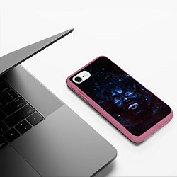Чехол iPhone 7/8 матовый XXXtentacion, цвет: 3D-малиновый — фото 2