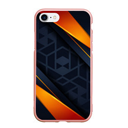 Чехол iPhone 7/8 матовый BLACK ORANGE