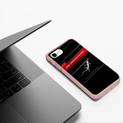 Чехол iPhone 7/8 матовый RS PERFOMANCE QUATTRO Z, цвет: 3D-светло-розовый — фото 2