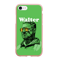 Чехол iPhone 7/8 матовый Walter The Big Lebowski, цвет: 3D-светло-розовый