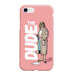 Чехол iPhone 7/8 матовый The Real Dude, цвет: 3D-светло-розовый