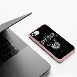 Чехол iPhone 7/8 матовый Циклоп-олень, цвет: 3D-светло-розовый — фото 2