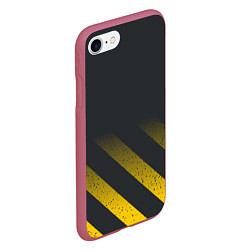 Чехол iPhone 7/8 матовый Black, цвет: 3D-малиновый — фото 2