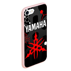Чехол iPhone 7/8 матовый YAMAHA ЯМАХА МОТОСПОРТ, цвет: 3D-светло-розовый — фото 2