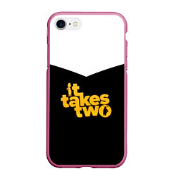 Чехол iPhone 7/8 матовый It takes two Logo Z, цвет: 3D-малиновый