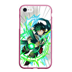 Чехол iPhone 7/8 матовый ДЭКУ Boku no Hero Academia, цвет: 3D-малиновый