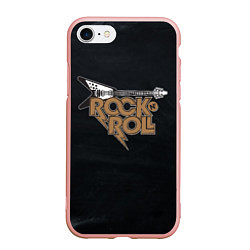 Чехол iPhone 7/8 матовый Rock n Roll Гитара