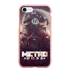 Чехол iPhone 7/8 матовый MERTO 2033 ПРОТИВОГАЗ, цвет: 3D-светло-розовый