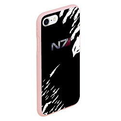 Чехол iPhone 7/8 матовый MASS EFFECT ПОСЛЕДНИЙ БОЙ, цвет: 3D-светло-розовый — фото 2