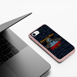 Чехол iPhone 7/8 матовый Мертвый пират Король и шут КиШ Z, цвет: 3D-светло-розовый — фото 2